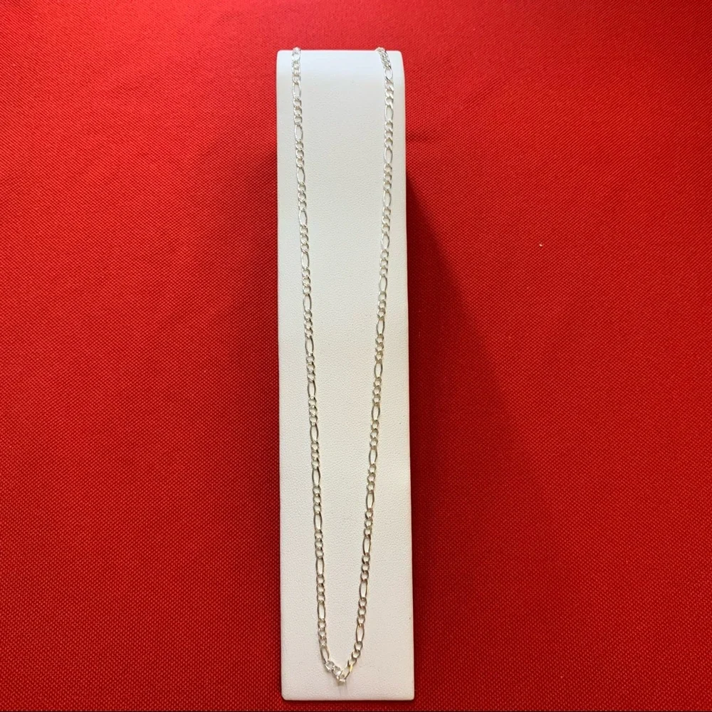 925 Sterling‎ Silver Chain Necklace Jewelry SILVER Classic Fígaro Made In Mexico - Picture 8 of 10
